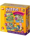 EFKO Puzzle baby Moje rodina skládačka 3v1 set 32 dílků 15x15cm v krabici