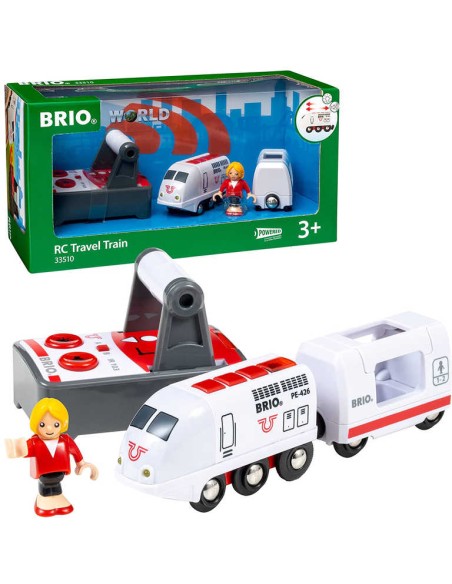 BRIO RC Vláček na dálkové ovládání s figurkou na baterie Světlo Zvuk