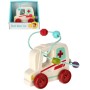 BAM BAM Baby auto sanitka na setrvačník labyrint motorický s korálky plast