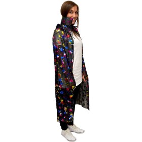 KARNEVAL Plášť čarodějnický 120cm černý s dýněmi *KOSTÝM*