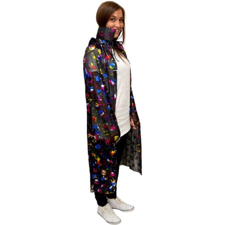 KARNEVAL Plášť čarodějnický 120cm černý s dýněmi *KOSTÝM*