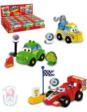 ANDRONI Autíčko malé stavebnice set 8 dílků různé druhy v krabičce