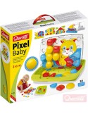 QUERCETTI Hra Baby Pixel Junior mozaika velké kloboučky se stojánkem cestovní