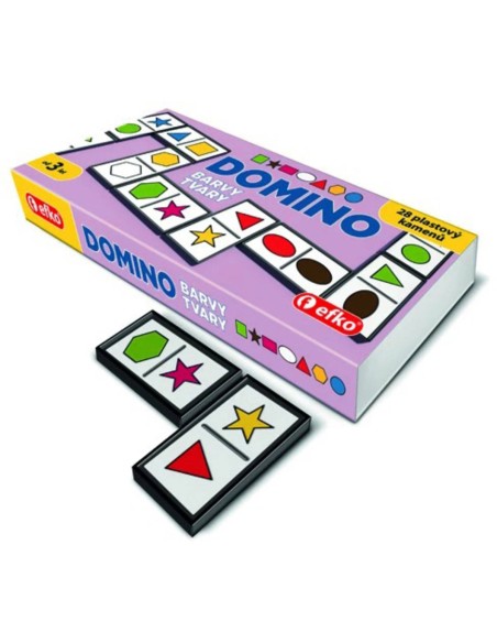 EFKO HRA Domino naučné barvy a tvary *SPOLEČENSKÉ HRY*