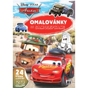 JIRI MODELS Omalovánky A4 se samolepkami Auta (Cars)