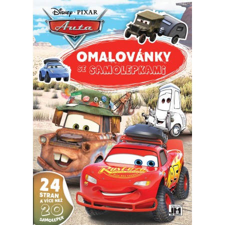 JIRI MODELS Omalovánky A4 se samolepkami Auta (Cars)