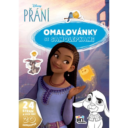 JIRI MODELS Omalovánky A4 se samolepkami Disney Přání