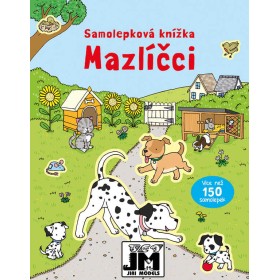 JIRI MODELS Samolepková knížka Mazlíčci 150 samolepek