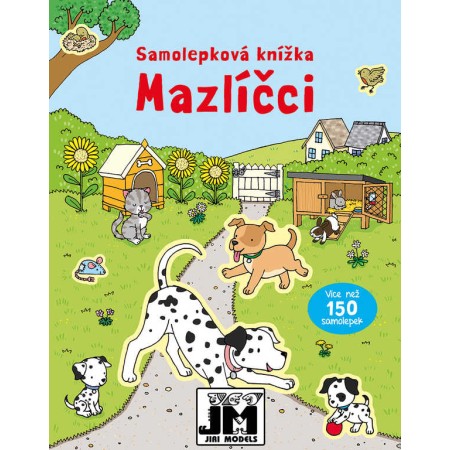 JIRI MODELS Samolepková knížka Mazlíčci 150 samolepek