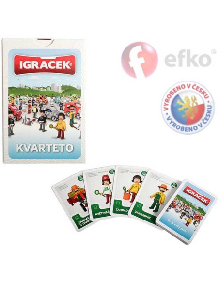 EFKO IGRÁČEK Kvarteto dětská karetní hra