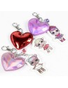 L.O.L. Surprise dětská klíčenka srdíčko s přívěšky s karabinkou různé druhy
