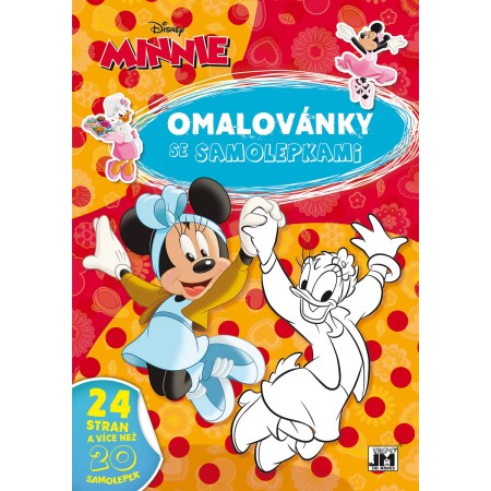 JIRI MODELS Omalovánky A4 se samolepkami Disney Minnie Mouse