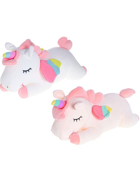 PLYŠ Baby jednorožec 35cm ležící duhový 2 barvy *PLYŠOVÉ HRAČKY*