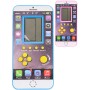 Hra digitální tetris Brick Game elektronická smartphone na baterie 4 barvy Zvuk