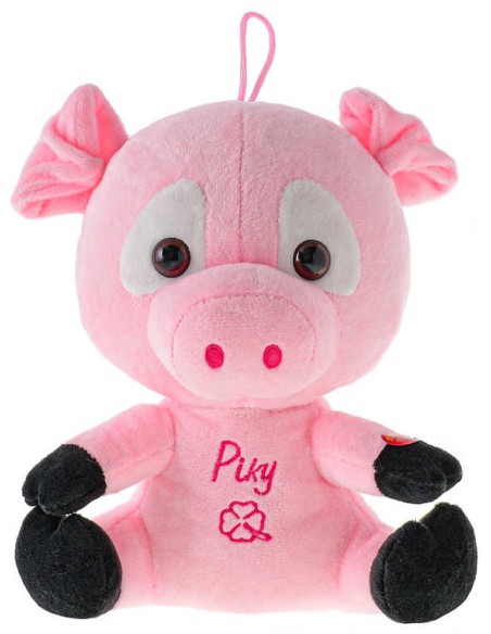 PLYŠ Prasátko baby Piky 21cm mluví česky na baterie Zvuk CZ *PLYŠOVÉ HRAČKY*