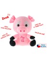 PLYŠ Prasátko baby Piky 21cm mluví česky na baterie Zvuk CZ *PLYŠOVÉ HRAČKY*
