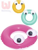 BESTWAY Kruh dětský nafukovací 61cm s očima plavací kolo do vody