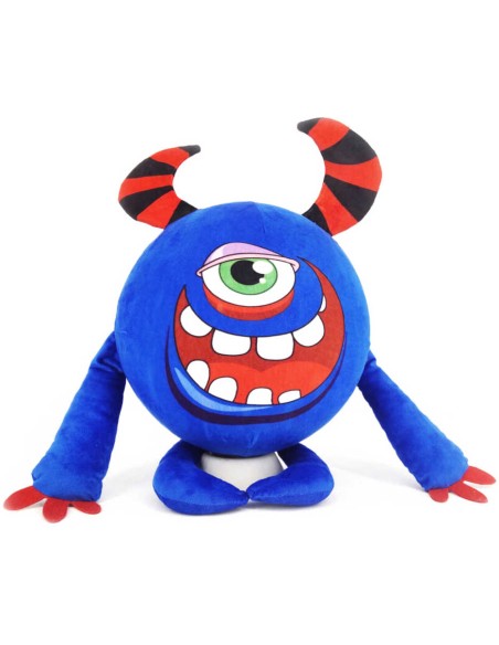 PLYŠ Baby míč nafukovací plyšový 30cm rohatý balónek Kyklop