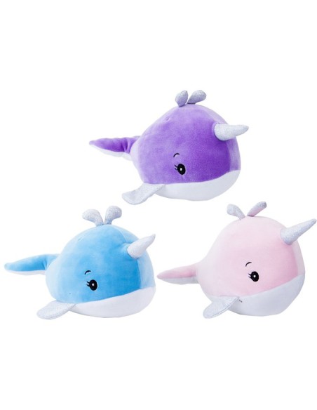 PLYŠ Baby Velryba 23cm soft měkká 3 barvy *PLYŠOVÉ HRAČKY*