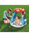 BESTWAY Baby bazén sladký domeček 91x91x89cm se stříškou 52270