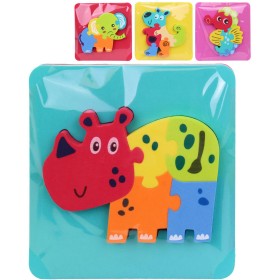 Baby puzzle pěnové zvířátko na podložce do vany do vody 4 druhy