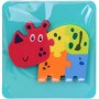 Baby puzzle pěnové zvířátko na podložce do vany do vody 4 druhy
