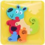Baby puzzle pěnové zvířátko na podložce do vany do vody 4 druhy
