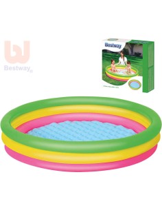 BESTWAY Baby bazén kruhový 152x30cm nafukovací brouzdaliště 51103