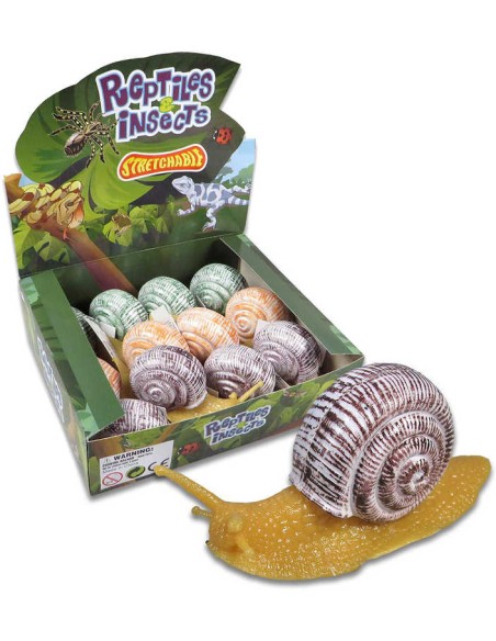 Šnek hlemýžď s ulitou realistický 14cm 3 barvy plast