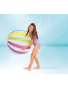 INTEX Míč nafukovací 107cm průhledný puntíky / proužky 2 druhy na vodu 59065