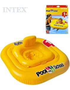 INTEX Kruh plavací s otvory 79x79cm Kříž sedátko čtverec pro miminko 56587