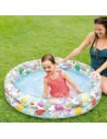 INTEX Bazén dětský nafukovací kulatý průhledný 122x25cm potisk léto 59421