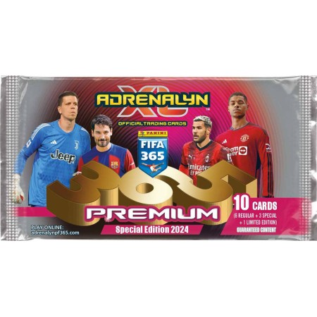 PANINI FIFA 365 23/24 Sběratelské karty Premium 10ks Adrenalyn XL booster