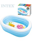 INTEX Bazén dětský nafukovací ovál 163x107x46cm s rybičkami 57482