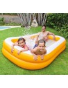 INTEX Bazén nafukovací rodinný 229x147cm oranžový na vodu 57181