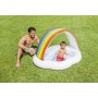 INTEX Baby bazének duhová stříška 142x119x84cm brouzdaliště obláček 57141