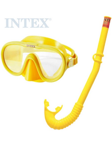 INTEX Adventurer potápěčský plavecký set do vody brýle + šnorchl žlutý 55642