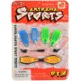 Skateboard prstový 9cm šroubovací set s nástrojem na kartě různé barvy plast
