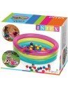 INTEX Baby bazén kulatý 86x25cm set se soft míčky 6,5cm 50ks 48674