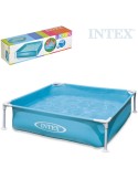 INTEX Baby bazén dětský čtvercový s rámem 122x30cm nadzemní samonosný 57173