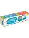 INTEX Baby bazén dětský čtvercový s rámem 122x30cm nadzemní samonosný 57173