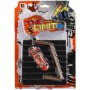 Skateboard prstový fingerboard herní set se schůdky a zábradlím na kartě