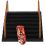 Skateboard prstový fingerboard herní set se schůdky a zábradlím na kartě
