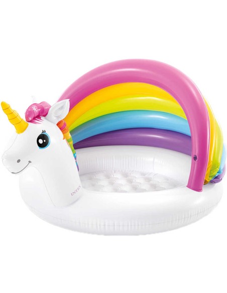 INTEX Baby bazének nafukovací Jednorožec 127x102x69cm na vodu 57113