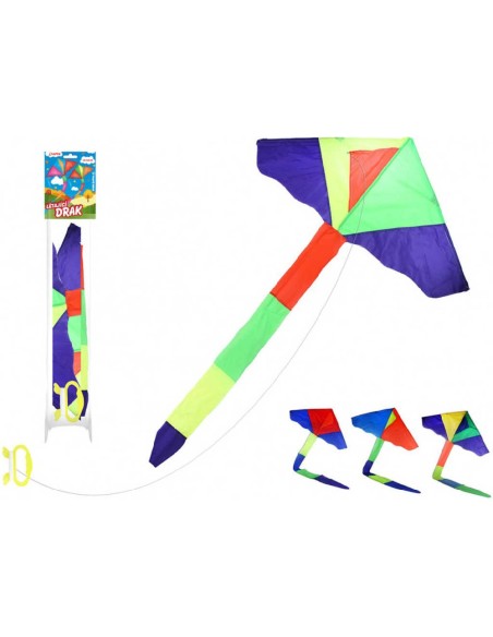 Drak létající nylonový 115x50cm rogalo 4 barvy