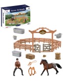 Moje malá frama ohrada pro koně herní set koník s figurkou a doplňky plast