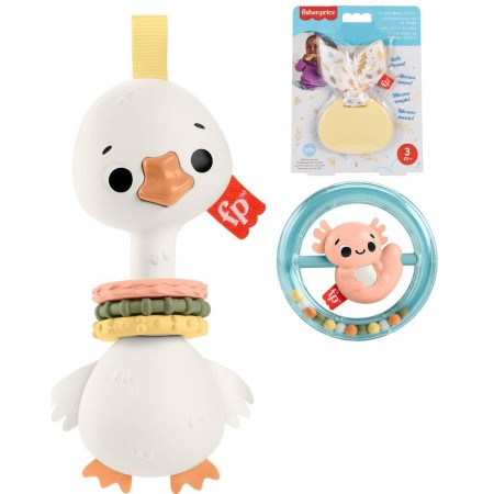 FISHER PRICE Baby kousátko / chrastítko zvířátko 3 druhy pro miminko