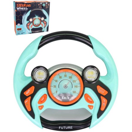 Volant zábavný 22cm funkční malý řidič na baterie Světlo Zvuk