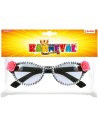 KARNEVAL Brýle retro zdobené s růží dospělé *KARNEVALOVÝ DOPLNĚK*