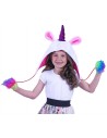 KARNEVAL Čepice jednorožec s bambulkami *KARNEVALOVÝ DOPLNĚK*